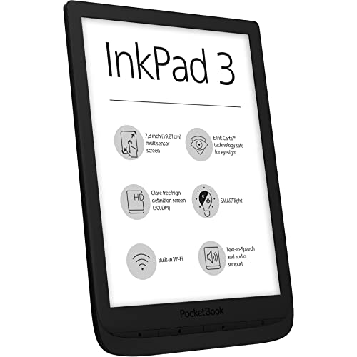 PocketBook e-Book Reader 'InkPad 3' (8 GB Speicher; 19,8 cm (7,8 Zoll) E-Ink Carta Display; SMARTlight; Wi-Fi) in Black - Image 3