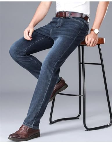 Men's Jeans Fashion Street Style Denim Pants Business Casual High Waist Jeans Denim Trouser3