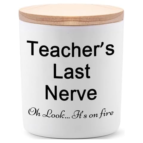 Teacher Gifts for Women Funny Unique Novelty Appreciation Gift for Christmas Lavender Scented Soy Candles Cover