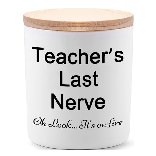 Funny Teacher Appreciation Gifts for Women Lavender Scented Soy Candles