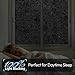 rabbitgoo Total Blackout Window Film Sun Blocking, Black Privacy Window Film Light Blocker, Stained Glass Thermal Cling Heat Control, Room Darkening Glass Sticker for Door Covering, 17.5