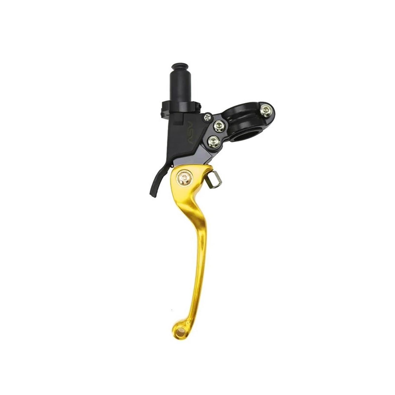 SUPER DAFI Brake Clutch Levers Universal 22MM Diameter Aluminum Adjustable Motorcycle Brake Handlebar Modified Clutch Lever Clutch Brake Lever(Long Yellow)