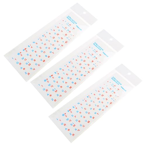 Pegatinas para teclado ucraniano negro/transparente miniatura 3