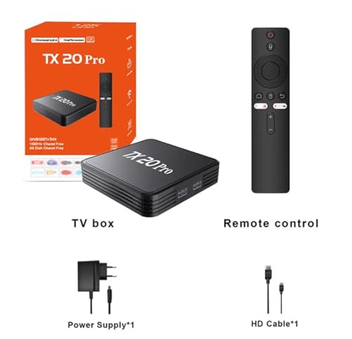 Image of TX20 Pro Android 4K SMART TV Box with Voice Remote, WiFi, Chromecast Built-in & Google Play Store Support (8 /128 GB)