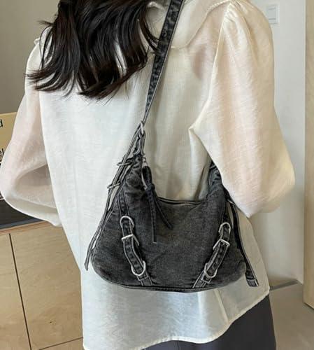 Epsion Denim Crossbody Bags for Women Small Soft Shoulder Handbags Ladies Clutch Jean Purses 20254