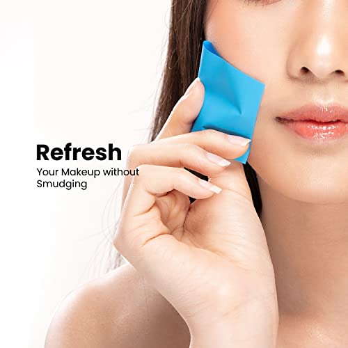 Oil Blotting Sheets For Face - Organic Premium Flexible Silky Blotting Sheet Instant Oil-Absorbing Remove Excess Oil & Shine Oil Control Films (50) #TOP5