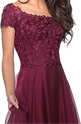Women's Mother of The Groom Dresses for Wedding Lace Mother of The Bride Dress Short Sleeves Formal Evening Prom Gowns3