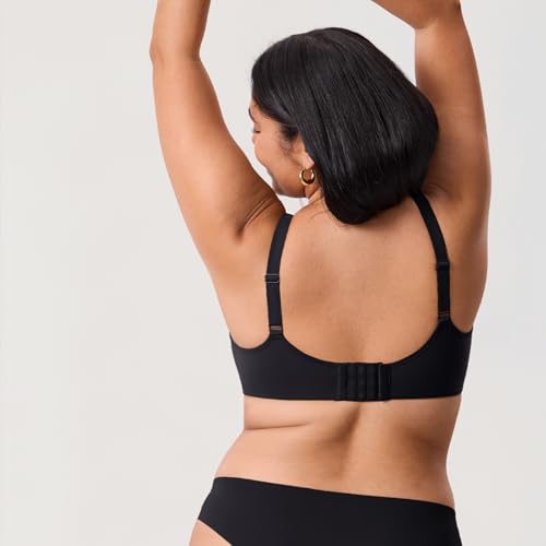 Image of DELIMIRA Women's Inbarely Plus Full Coverage Bra Plus Size Underwire Unlined Seamless Bras