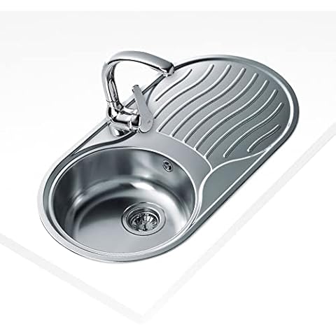 Teka 10110005 Stainless Steel Sink with Draining Board Cover