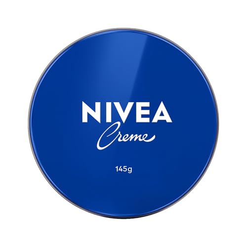 NIVEA Creme Hidratante Lata 145g, Hidratação Profunda 24h, Corporal, Uso Diário, Multibenefícios, Todas as Peles