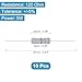 YOKIVE 10 Pcs 120 Ohm 5 Watts Metal Oxide Film Resistor, 5% Tolerance Resistor Axial Lead | Flame Proof for DIY Electronic Circuits, Audio-Video Projects