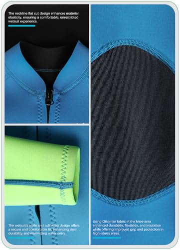 image for Hevto Wetsuits Kids Child Boy Girl Youth Toddler 2mm Neoprene Full Wet