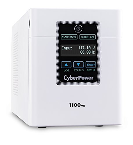 CyberPower M1100XL Medical-Grade UPS System, 1100VA/880W, 6 Outlets, AVR, Tower
