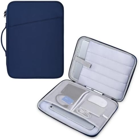 13" Leather Laptop Sleeve For MacBook Air M4/M3/M2 2025-2022 | Protective Case With Handle, Shoulder Strap & Accessory Pockets