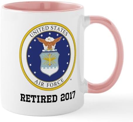 CafePress Custom Personalized Personalized Air Force Retirement Gift Mugs 11 oz (325 ml) Ceramic Coffee Mug