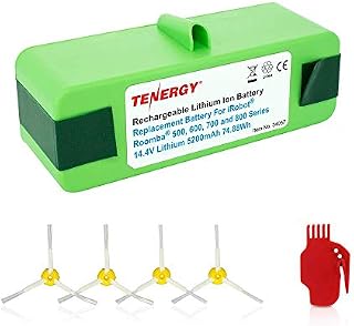 Tenergy 5200mAh Replacement Battery for iRobot Roomba R3 500 600 700 800 Series