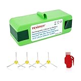 Tenergy 5200mAh Replacement Battery for iRobot Roomba R3 500 600 700 800 Series, 5.2Ah 14.4V Advanced Power System (APS) Li-ion Roomba Battery Bonus 4 Side Brushes and 1 Brush Cleaning Tool