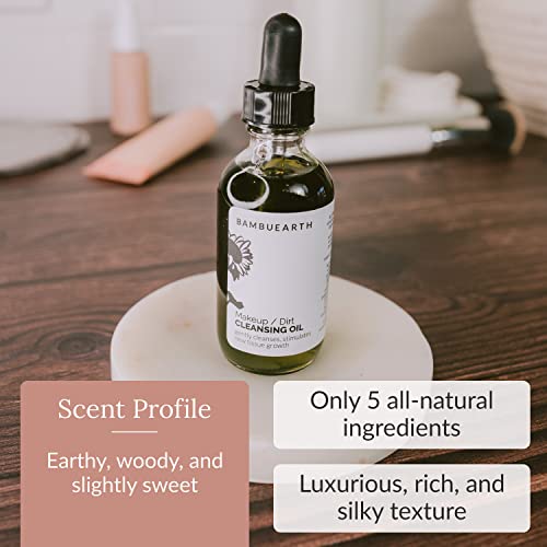 Bambuearth Daily Cleansing Oil And Makeup Remover For All Skin Types - Vegan Facial Cleanser For Removing Dirt And Excess Oil 1.8 Oz #TOP2