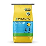 Barenbrug Turf Blue Healthy Grass Technology Grass Seed with Yellow Jacket Coating - Heavy Traffic Seed for Use on Sports Fields, Golf Courses, Parks, Lawns, and Yards, Yellow (25 LB Bag)
