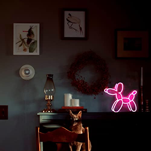 New Pink Dog Neon Sign For Bedroom, Acrylic Neon Sign Light For Wall Decor, Home Decoration, Bedroom, Studio, Party, Wedding, Kids Room, Living Room, Christmas, Usb Or Battery Operated… #TOP1