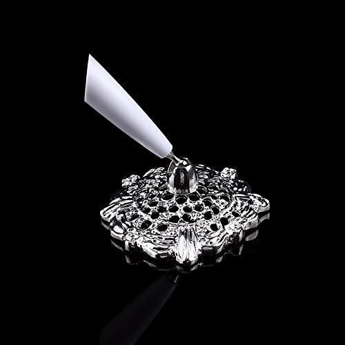 Stylo à plume d'autruche et support argent pour livre d'or de réception - 2