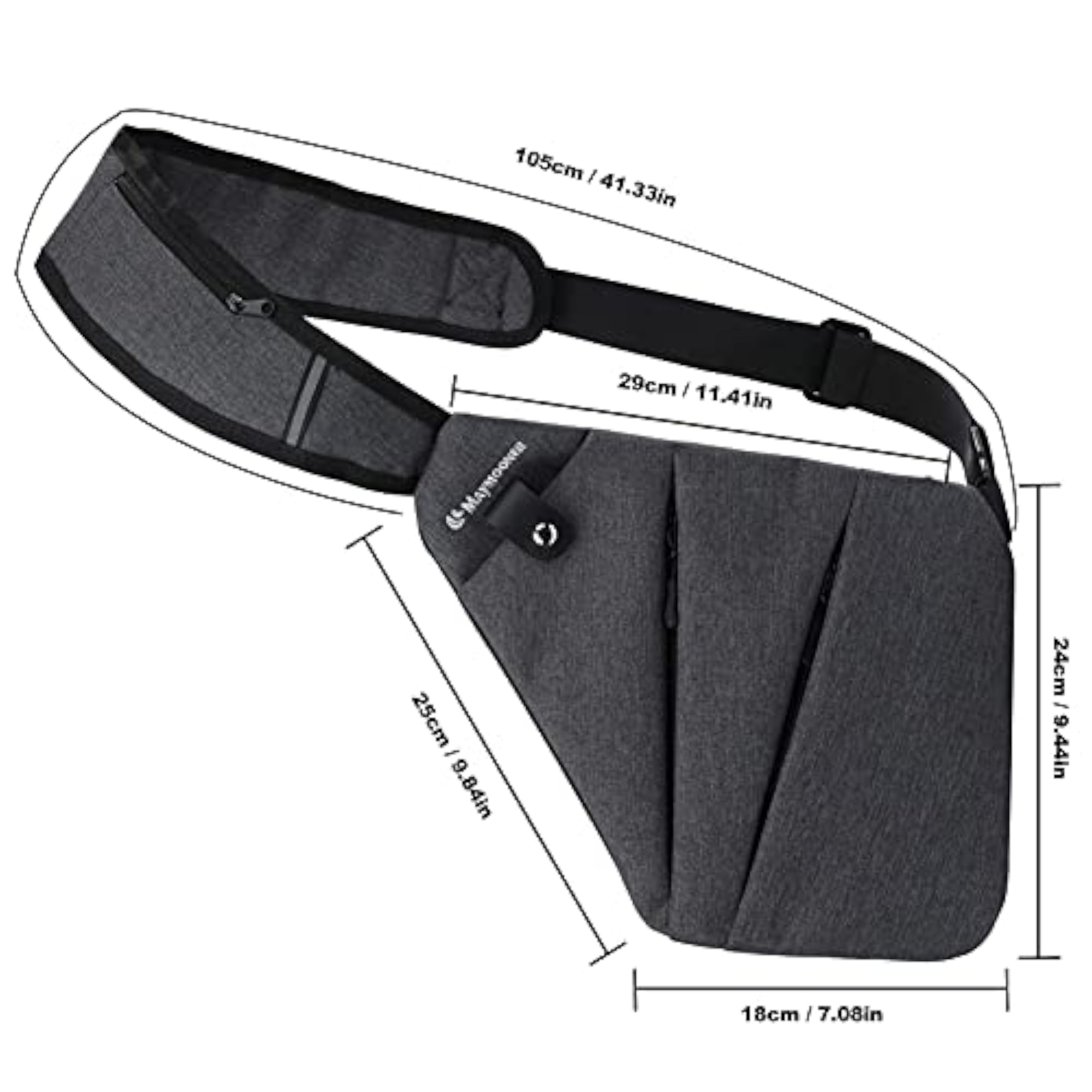 Men's Lightweight Anti-Theft Sling Shoulder Bag
