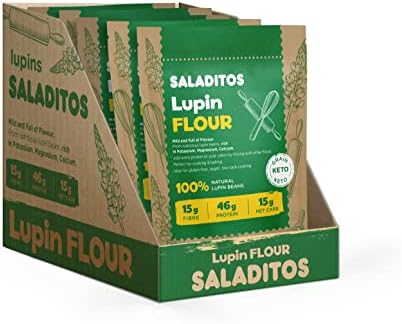 Lupin Flour - High Protein, Low Carb & Keto Friendly, Vegan Flour Alternative, 5x400gr,