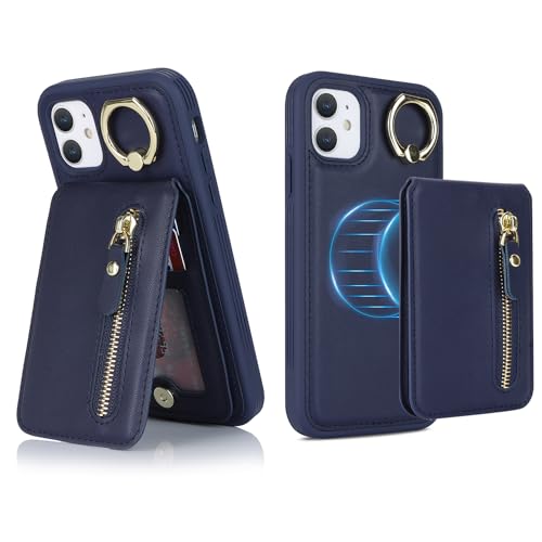 g iPhone11P[X MagSafe Ή iPhone11 P[X }OZ[t  Ot ϏՌ J[h[ t@Xi[ CX[dΉi6.1C`Ήj-u[