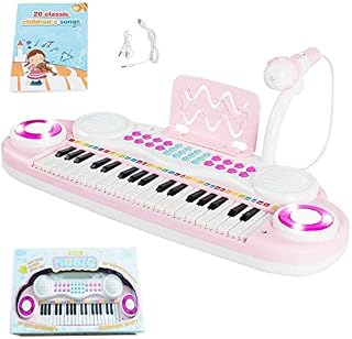 Costzon 37 Keys Electronic Keyboard Piano for Kids, Portable Musical Keyboard with Rhythm