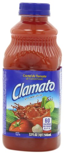 Clamato Juice 32-Ounce Bottles (Pack of 6)