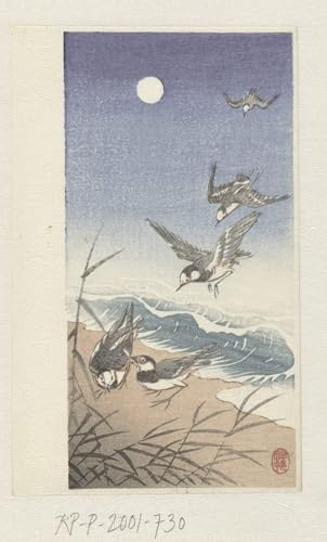 Poster Kolgans Ohara Koson pour instaurer une atmosphère de sérénité nocturne et de poésie