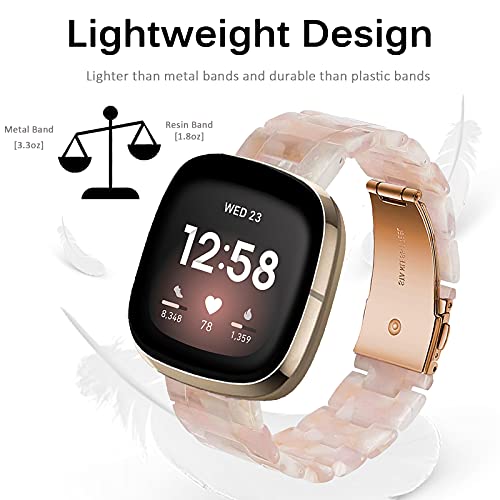 Bracelet de rechange Fitbit Versa 3 léger fermoir acier inoxydable - 5
