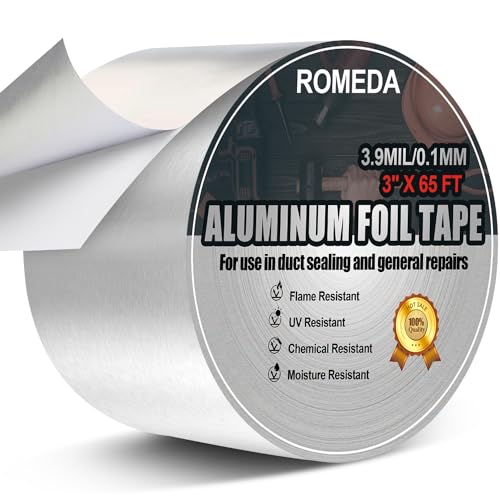 Drivers Side Object Sensing Alert Module Not Working Correctly and/or Incorrect Side Mirror Notification - 2018-2023 Chevrolet Equinox & GMC Terrain, 2018-2020 Holden Equinox 6 Romeda Aluminum Foil Tape, 3 inch x 65 Feet (3.9 mil), Insulation Adhesive Metal High Temperature Heavy Duty HVAC Tape, Silver for Ductwork, Dryer Vent, HVAC