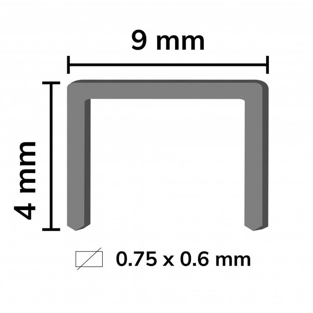 10.000 graffette zincate Vf-06-10x6x0.6x0.75 mm - D-Work