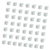 Whoasyst 50 unidades de contenedores de confitería con temática navideña, artículo decorativo para fiestas, diseño de montaje rápido, caja de embalaje para fiestas, caja de regalo única con forma de