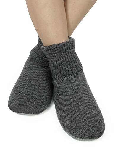 Image of BenSorts Fuzzy Slipper Socks for Women Non Slip House Socks with Grips Gifts