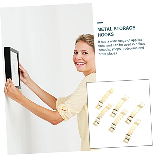 Image of 1000pcs Serrated Photo Frame Hooks Wall Hanging Hardware for Easy Artwork Display and Organization for Decor