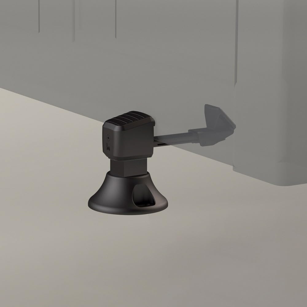 PORTAC Arrêt universel 360° pour portail manuel - Noir, Longueur de tube (mm) : 250