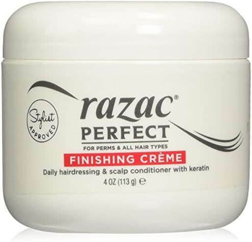Razac Perfect for Perms Finishing Creme Daily Hairdressing and Scalp Conditioner, 4 Ounce