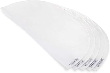 HANGERWORLD Breathable Shoulder Covers Clothes Dust Protectors for Closet Storage 10 Pack, White