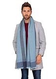 likemary - Mens Wool Scarf - Winter Scarf for Men - Oversize Scarf Merino Wool - Men's Cold Weather