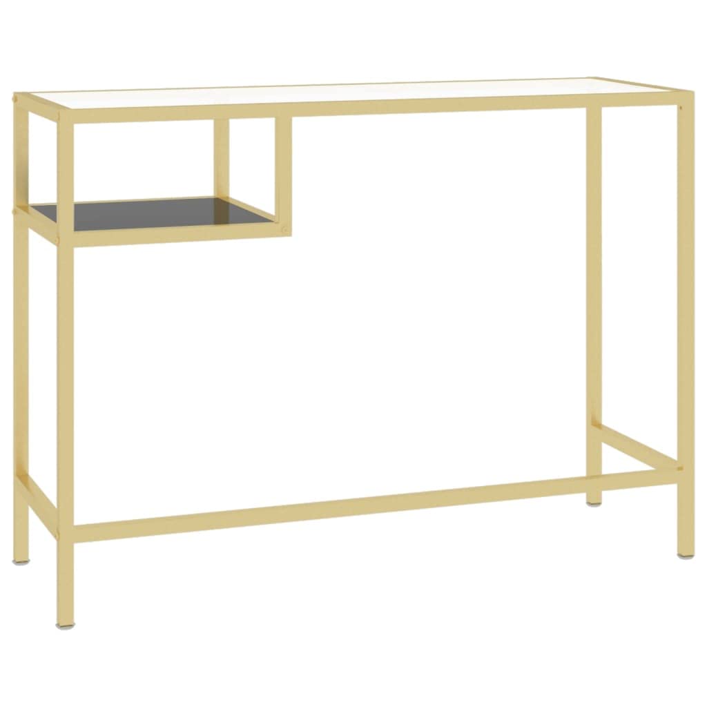 Furniture Select - Escritorio para ordenador (cristal templado, 100 x 36 x 74 cm), transparente