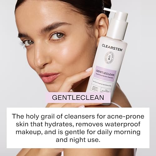 CLEARSTEM - GENTLECLEAN Vitamin C Infused Calming Wash - Facial Cleanser, Makeup Remover - Goldenseal + Green Tea - Facial Skin Care Products - Gluten Free, Cruelty Free - 6 fl oz / 180ml - Image 3