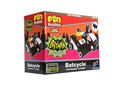 Pin Mates Batman Classic TV Series Batcycle with Batman and
