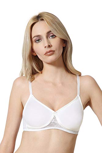 Image of Van Heusen Women's Everyday Cotton Bra|Medium Coverage|Non Padded|Non Wired|Seamless Moulded Cups|Anti Bacterial Tech| Keeps you Fresh|Sweat Absorbent|No Slip Soft Straps|Detachable Straps|Style 11001