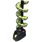 hzexun Máquina Lanzadora de Pelotas de Tenis Máquinas de Proyección de Pelota de Tenis Tenis Máquina Ligero Enchufe/Baterías 30 Bolas