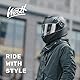 Westt Klapphelm Motorradhelm Integralhelm mit Sonnenlende und Visier, ECE-R 22.06 Motocross Helm Mopedhelm für Damen und Herren, Mattschwarz / Mattgrau/ Weiß, in Größe S-XL