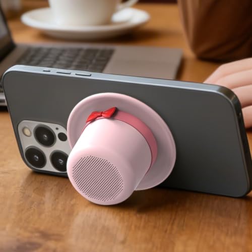 Enceinte nomade sans fil Bluetooth haut-de-forme avec support - 3