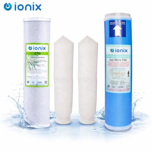 Image of IONIX Water Purifier Service Kit for Sky Tank Filtration System, Water Softener, 1 Year Service Kit for Sky Tank Filter, Replacement Cartridge Set for Effective Filtration (Multicolor, Pack of 1)