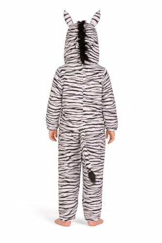 Image of Raj Costume Animal Fancy Dress Costume for Boys & Girls | Hooded Full Body Wildlife Zoo Animal Jumpsuit | Soft Costume for School Function, Fancy Dress, Halloween, Birthday, Cosplay & Role Play